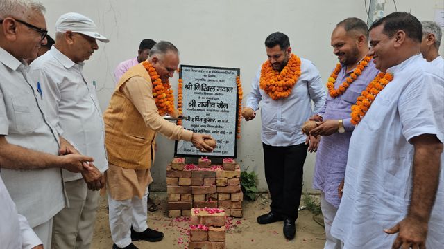 सोनीपत में विधायक और मेयर ने 1.71 करोड़ के विकास कार्यों का किया शिलान्यास
